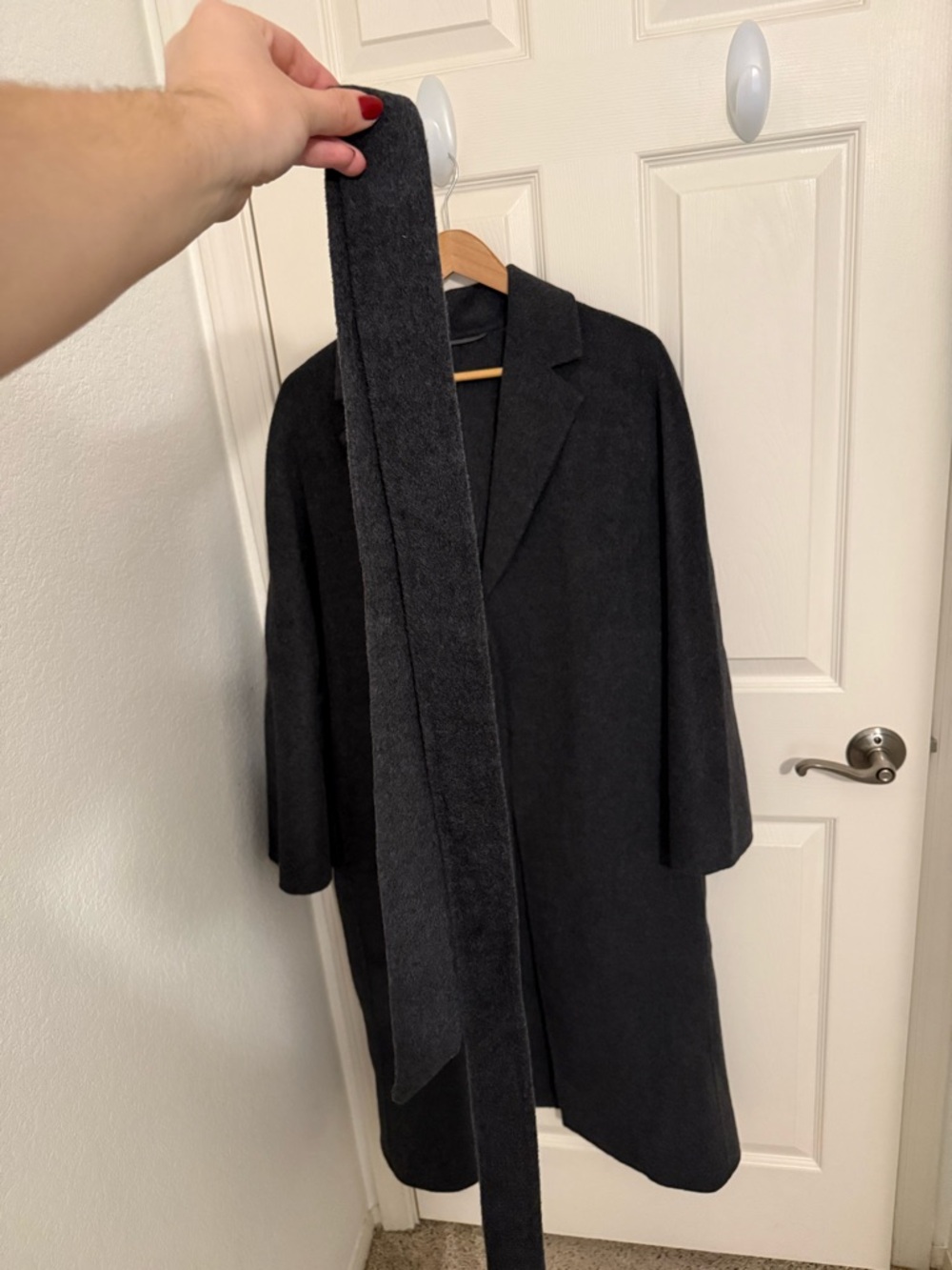 The Curated Classic Coat Charcoal - Picture 5 of 7